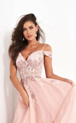 Jovani 02022 Dress -THE DRESS WARE HOUSE 02022 Blush 2 462 42e55d55 56de 406a 8bdd 8c720315d832