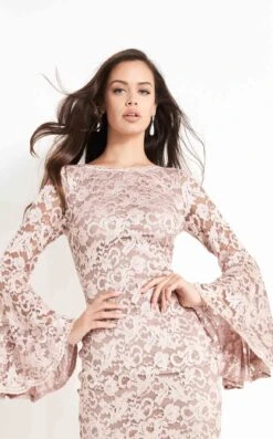 Jovani 03351 Dress -THE DRESS WARE HOUSE 03351 Taupe 1 900 246739