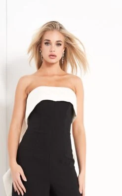 Jovani 04355 Jumpsuit -THE DRESS WARE HOUSE 04355 BlackIvory 2 343 ff9eb6d6 f34c 4b35 bc7d 6f1f07ab2f00