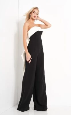 Jovani 04355 Jumpsuit -THE DRESS WARE HOUSE 04355 BlackIvory 3 e46959ec cd0e 4c55 92a6 e2ba55c51d11
