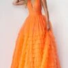 Jovani 07264 Dress -THE DRESS WARE HOUSE 07264 ORANGE 18 a425929f 7f27 4450 a72a fb4bdd6a7481