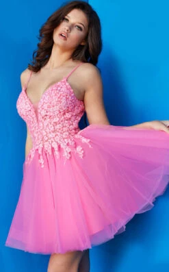 Jovani 08273 Dress -THE DRESS WARE HOUSE 08273 HOTPINK 1 713134