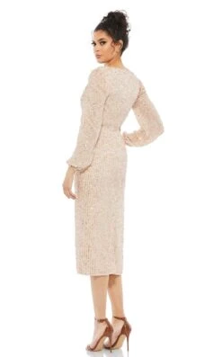 Mac Duggal 10764 Dress -THE DRESS WARE HOUSE 10764 Nude BK acb6b94f a850 426d bb71 edecaa886074