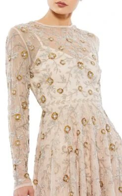 Mac Duggal 10799 Dress -THE DRESS WARE HOUSE 10799 Nude CL 32d627c1 53f3 4591 93f6 7cc8a7c5ec00