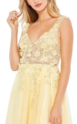Mac Duggal 11201 Dress -THE DRESS WARE HOUSE 11201 Yellow CL d3ba4221 0ff0 4821 8e3f 9054f300cf95