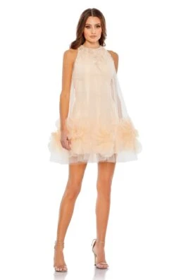 Mac Duggal 11294 Dress -THE DRESS WARE HOUSE 11294 Peach AB 5ea433b4 8451 4642 a098 aed17fa7c9ac