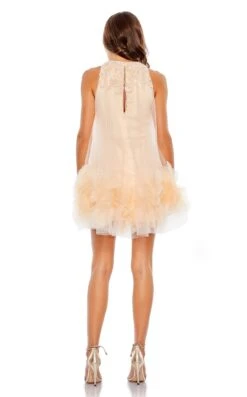 Mac Duggal 11294 Dress -THE DRESS WARE HOUSE 11294 Peach BK f20b660f 37ba 4c66 a11b e639296e5c13