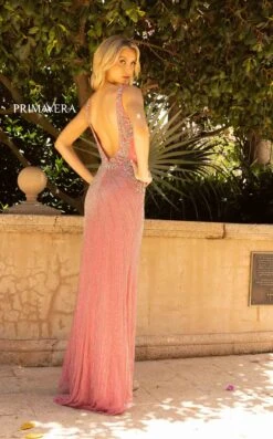Primavera Couture 12056 Dress -THE DRESS WARE HOUSE 12056 ROSE 1428 3 238225f8 fc8e 4981 8a7f bf7ceaf09371