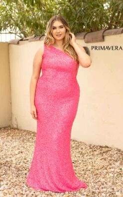 Primavera Couture 14004 Dress -THE DRESS WARE HOUSE 14004 NEON PINK 0045 26709efa d906 4a83 a1d3 f64a3e13b08b