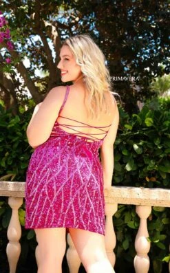 Primavera Couture 14021 Dress -THE DRESS WARE HOUSE 14021 FUCHSIA 8