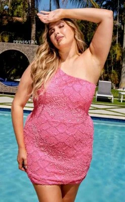 Primavera Couture 14023 Dress -THE DRESS WARE HOUSE 14023 NEON PINK