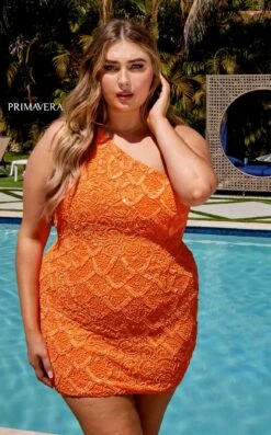 Primavera Couture 14023 Dress -THE DRESS WARE HOUSE 14023 ORANGE