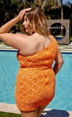 Primavera Couture 14023 Dress -THE DRESS WARE HOUSE 14023 ORANGE 2