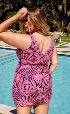 Primavera Couture 14024 Dress 23 Primavera Couture 14024 Dress -THE DRESS WARE HOUSE 14024 BLACK PINK 3