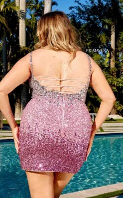 Primavera Couture 14025 Dress -THE DRESS WARE HOUSE 14025 PINK HOMBRE