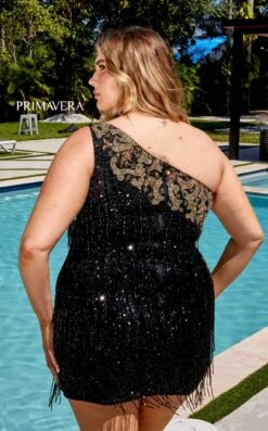 Primavera Couture 14026 Dress -THE DRESS WARE HOUSE 14026 BLACK MULTI 2
