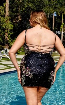 Primavera Couture 14029 Dress -THE DRESS WARE HOUSE 14029 BLACK MULTI 1