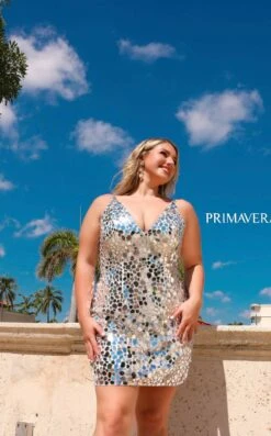 Primavera Couture 14032 Dress -THE DRESS WARE HOUSE 14032 IVORY 7