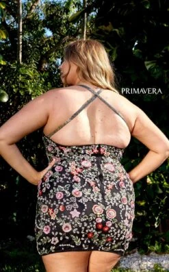 Primavera Couture 14034 Dress -THE DRESS WARE HOUSE 14034 BLACK MULTI 1