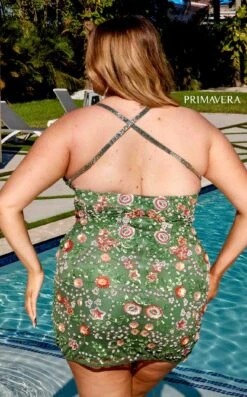 Primavera Couture 14034 Dress -THE DRESS WARE HOUSE 14034 SAGE GREEN 1 d40e295e 117c 49ff 8c95 f0faa8466569