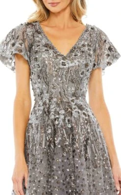 Mac Duggal 20392 Dress -THE DRESS WARE HOUSE 20392 Gunmetal CL afb476f3 886f 44a8 8f31 fe1c8af04752