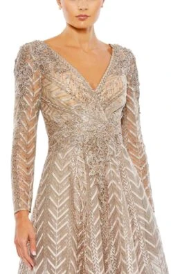 Mac Duggal 20399 Dress -THE DRESS WARE HOUSE 20399 Taupe CL b03ce353 aa36 4c76 bdf7 3655926ce083