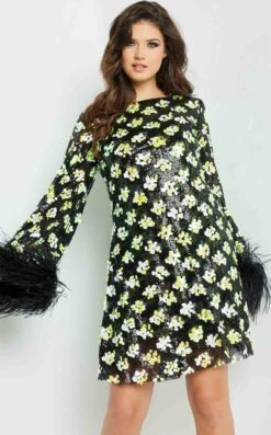 Jovani 220760 Dress -THE DRESS WARE HOUSE 220760 BLACKMULTI 7 c9ddca32 3025 4180 b814 129357a7ddf6