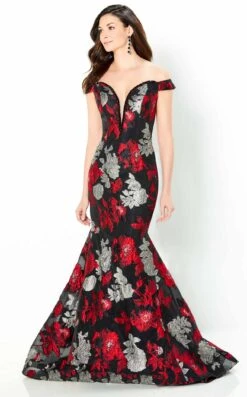 Montage 220952 Dress -THE DRESS WARE HOUSE 220952 Red Silver Black Reshoot 4141 914fb777 d8a5 450a ad27 b824afd07b5e