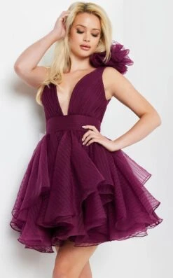 Jovani 22279 Dress -THE DRESS WARE HOUSE 22279 BURGUNDY 2 b6d975cd f766 4365 9625 214446cbe9bb