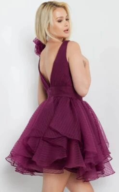Jovani 22279 Dress -THE DRESS WARE HOUSE 22279 BURGUNDY 5 f415f220 f3e9 45c3 9750 a93cc5113d8f