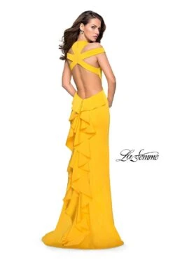 La Femme 25971 Dress -THE DRESS WARE HOUSE 25971 Yellow B