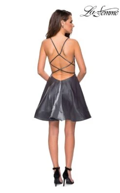 La Femme 26659 Dress -THE DRESS WARE HOUSE 26659 Gunmetal B