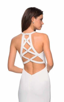 La Femme 26997 Dress -THE DRESS WARE HOUSE 26997 White B cae3e07e 4e17 45c7 ae8b 7603d831afe0