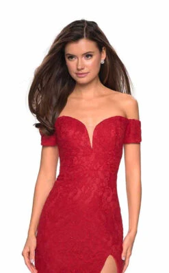 La Femme 26998 Dress -THE DRESS WARE HOUSE 26998 DeepRed F2 587dc46d 2250 4c91 811e f4d535e95707