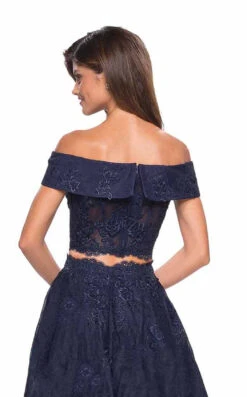 La Femme 27028 Dress -THE DRESS WARE HOUSE 27028 Navy B 9bcca5ab ed4b 4249 9935 4bf3b0c11bde