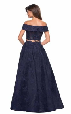 La Femme 27028 Dress -THE DRESS WARE HOUSE 27028 Navy B a053adbb ec89 47bb a42f 087498fdda85