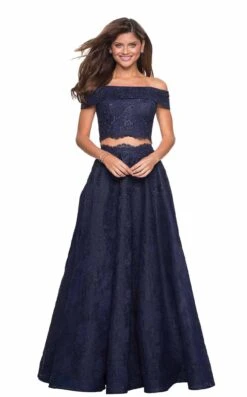 La Femme 27028 Dress -THE DRESS WARE HOUSE 27028 Navy F eb79fdf3 46cc 43a9 9cb5 67f44533404d
