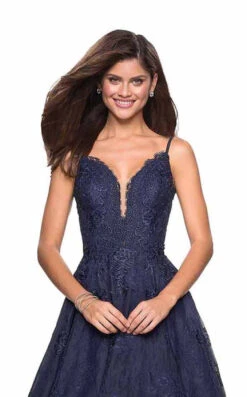 La Femme 27030 Dress -THE DRESS WARE HOUSE 27030 Navy F2 6058db26 0722 4992 869d 4ed43d02dd46