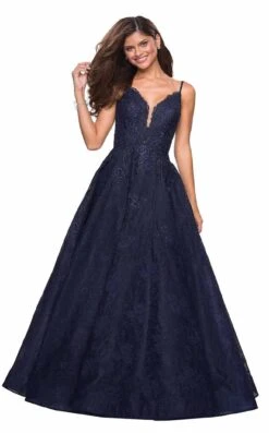 La Femme 27030 Dress -THE DRESS WARE HOUSE 27030 Navy F 3eb2a9c4 297a 4cfa a60f 304534ea1b5e
