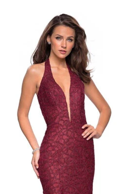 La Femme 27228 Dress -THE DRESS WARE HOUSE 27228 Burgundy F fe071232 614c 4ef5 9612 392d8a9e3fce