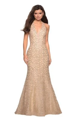 La Femme 27228 Dress -THE DRESS WARE HOUSE 27228 LightGold F 3ffa7ed1 b0cf 4142 a2da 461efe27b5af