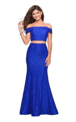 La Femme 27443 Dress -THE DRESS WARE HOUSE 27443 ElectricBlue F2 a309fc35 902b 4234 bd41 97ddf55e30d0