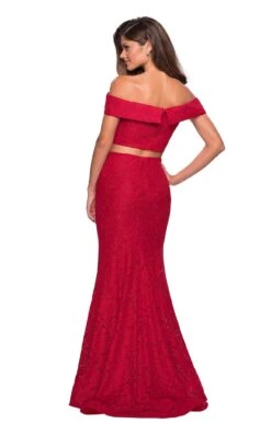 La Femme 27443 Dress -THE DRESS WARE HOUSE 27443 Red B 2b9b68a8 91a0 4b61 a001 91fa9357fba8