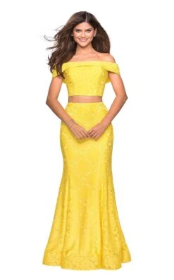 La Femme 27443 Dress -THE DRESS WARE HOUSE 27443 Yellow F 6b8cc0cb 60c7 4db0 9fe9 ffd581d7469a