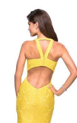 La Femme 27484 Dress -THE DRESS WARE HOUSE 27484 Yellow B 6fe0642f ce95 4ef4 8764 0f356552b1a6