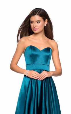 La Femme 27506 Dress -THE DRESS WARE HOUSE 27506 Teal F 88a4d87d 08d6 40f5 b037 00ed1af1b3f8