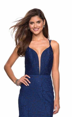 La Femme 27560 Dress -THE DRESS WARE HOUSE 27560 Navy F 5b7a2049 c143 499a b33c 7e4a4f7b7c43