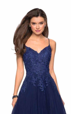 La Femme 27569 Dress -THE DRESS WARE HOUSE 27569 Navy F cba07bbf b7a7 4438 bbf8 601139629eea