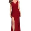 La Femme 27581 Dress -THE DRESS WARE HOUSE 27581 Deep Red F b110bd9a bbd1 4e4e 9beb 0c39e69971b1