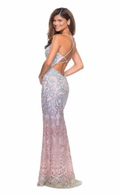 La Femme 27609 Dress -THE DRESS WARE HOUSE 27609 Multi F4 3f15a3e2 ed2c 4620 9a7f b7f649f01d86